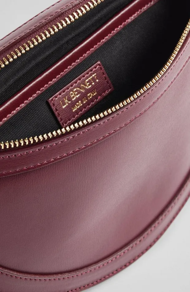 LKBennett CrossBody Bags Women Greta Bordeaux Leather CrossBody Bag LKBennett CrossBody Bags Women Greta Bordeaux Leather CrossBody Bag