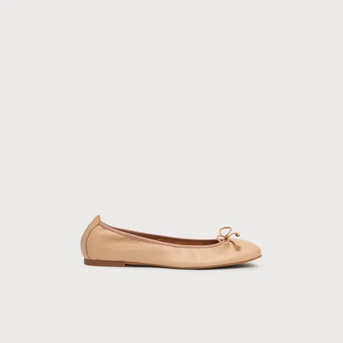 LKBennett Flats Women Trilly Beige Leather Ballet Pumps