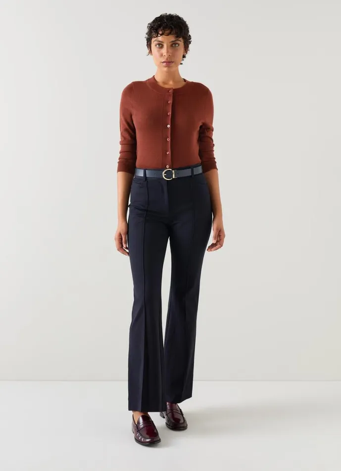 LKBennett Knitwear Women Connie Dark Burgundy Cardigan