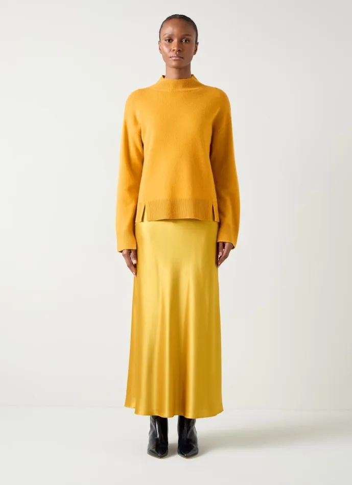LKBennett Knitwear Women Zoe Gold Olive Knit Jumper LKBennett Knitwear Women Zoe Gold Olive Knit Jumper