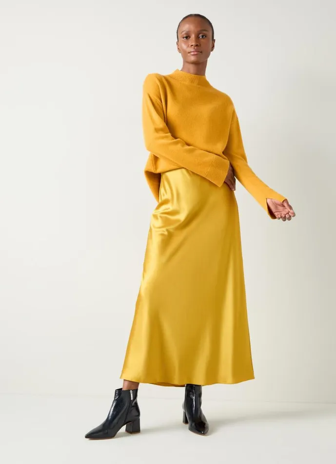 LKBennett Knitwear Women Zoe Gold Olive Knit Jumper LKBennett Knitwear Women Zoe Gold Olive Knit Jumper