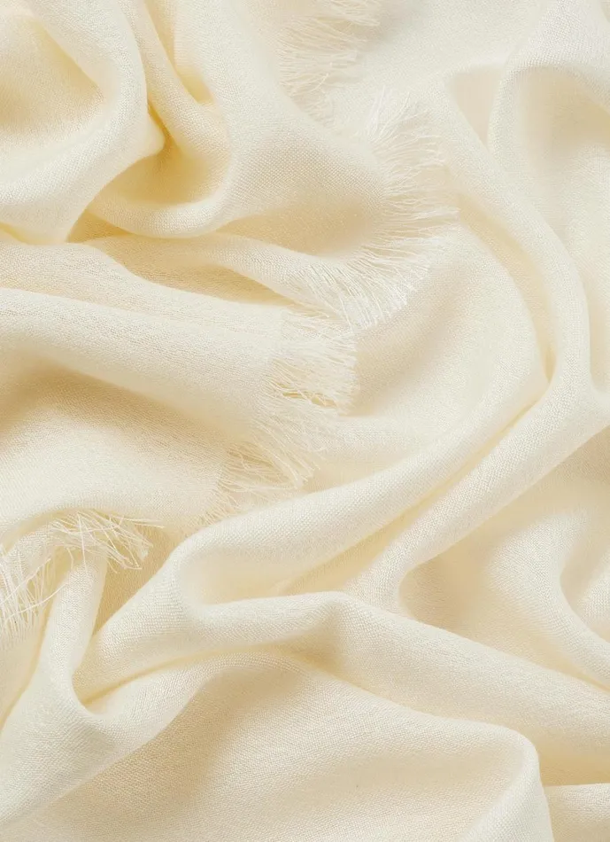 LKBennett Scarves and Wraps Women Sutton Cream ModalWool Blend Scarf LKBennett Scarves and Wraps Women Sutton Cream ModalWool Blend Scarf