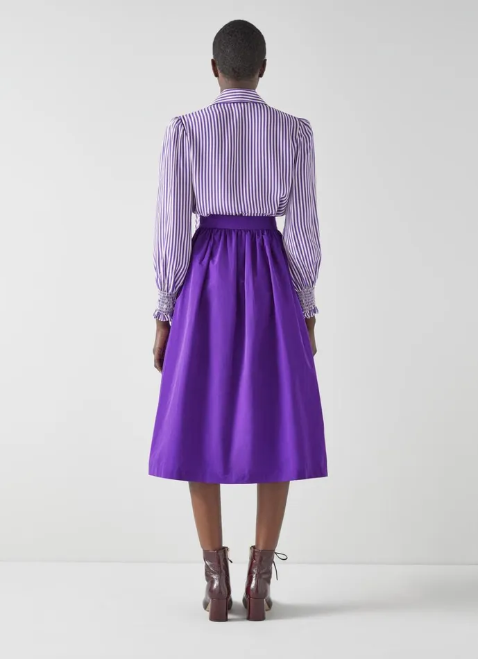 LKBennett Skirts Women Olsen Purple Taffeta Skirt