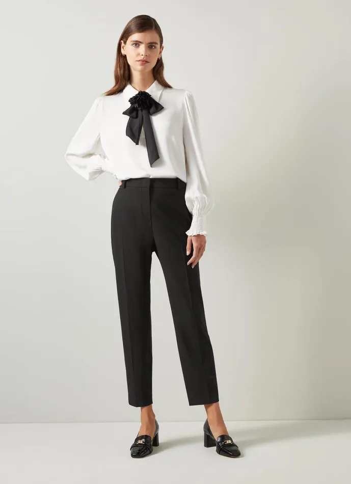 LKBennett Trousers Women Mariner Black Cigarette Leg Trouser
