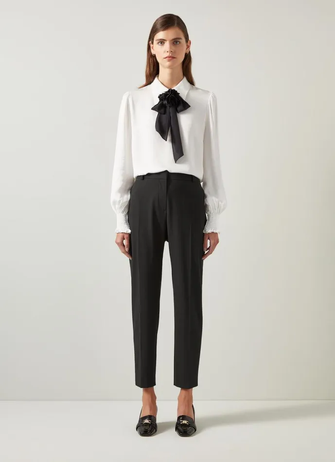 LKBennett Trousers Women Mariner Black Cigarette Leg Trouser LKBennett Trousers Women Mariner Black Cigarette Leg Trouser