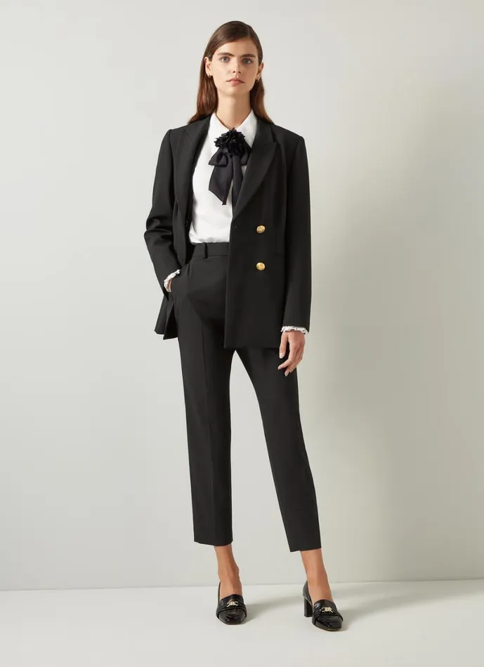 LKBennett Trousers Women Mariner Black Cigarette Leg Trouser LKBennett Trousers Women Mariner Black Cigarette Leg Trouser