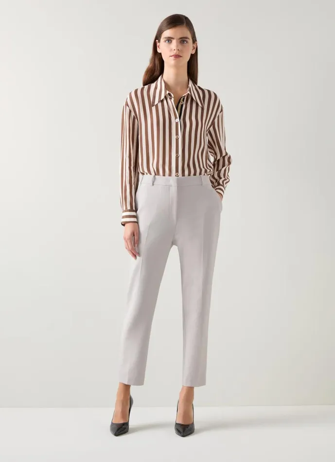 LKBennett Trousers Women Mariner Putty Cigarette Leg Trouser