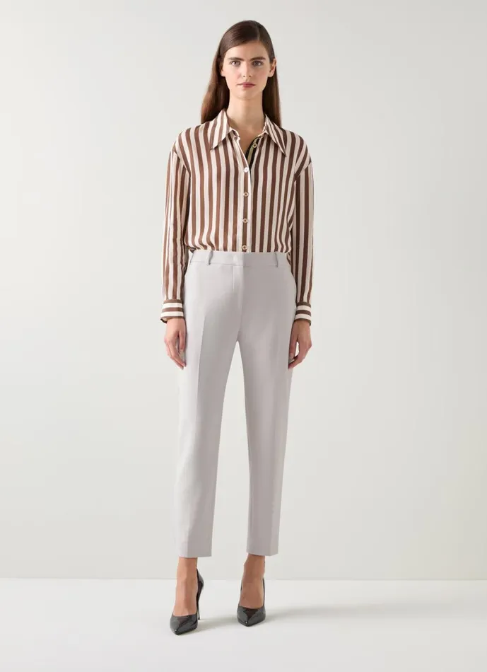LKBennett Trousers Women Mariner Putty Cigarette Leg Trouser LKBennett Trousers Women Mariner Putty Cigarette Leg Trouser