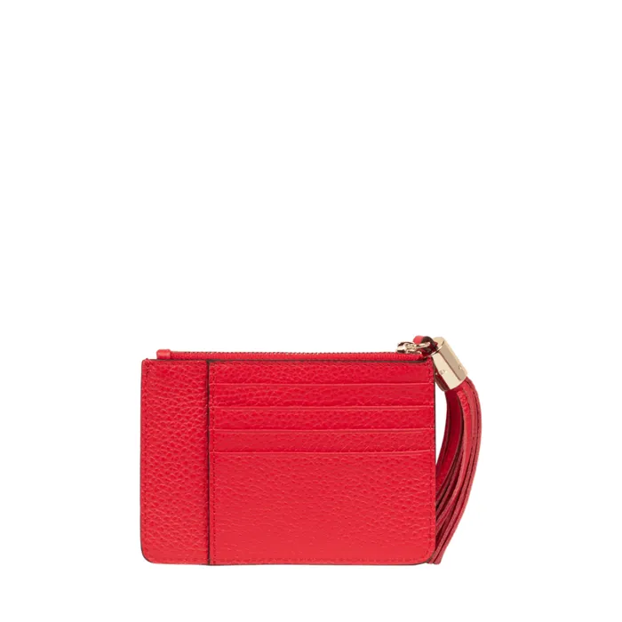 L Zip Card Holder Kiss Red Women Lancel Purse L Zip Card Holder Kiss Red Women Lancel Purse