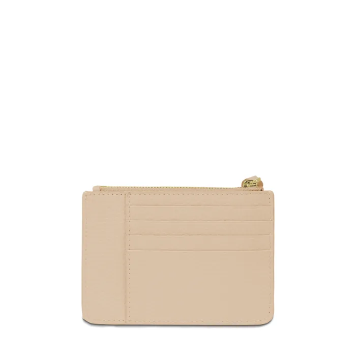 L Zipped Cardholder Capuccinogold Women Lancel Card Holder