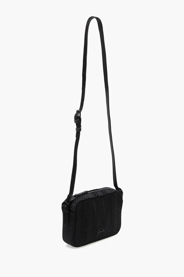 Lala Berlin Bags Crossbody Magna Canvas Embroidery Black 8211 Women