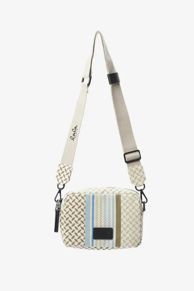 Lala Berlin Bags Crossbody Milly Canvas Heritage Stripe Olive 8211 Women