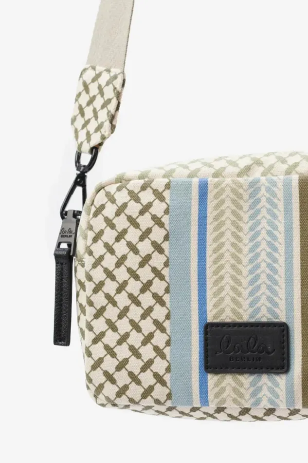 Lala Berlin Bags Crossbody Milly Canvas Heritage Stripe Olive 8211 Women