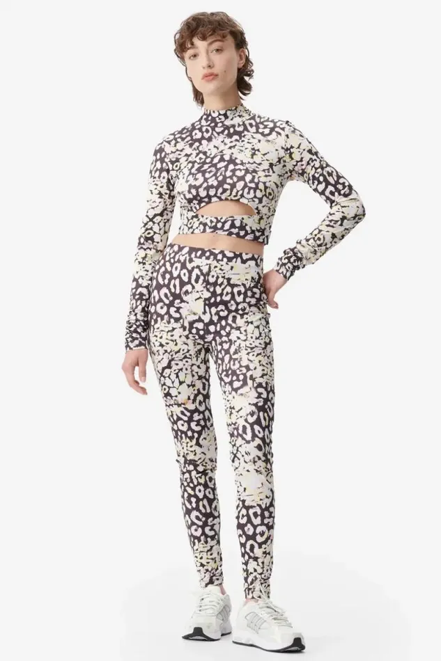 Lala Berlin Pants and Skirts Legging Leonie Polyester Mix Floral Leo 8211 Women