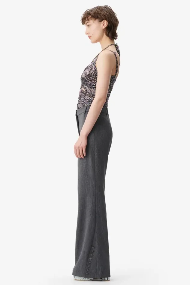 Lala Berlin Pants and Skirts Pants Pinka Polyester Mix Anthracite Stripe 8211 Women
