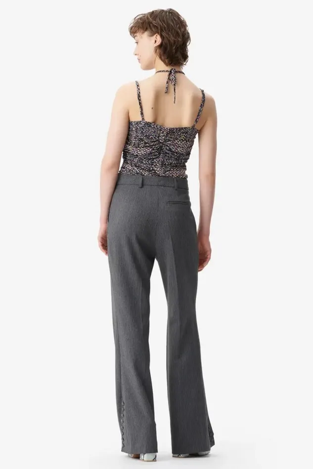 Lala Berlin Pants and Skirts Pants Pinka Polyester Mix Anthracite Stripe 8211 Women