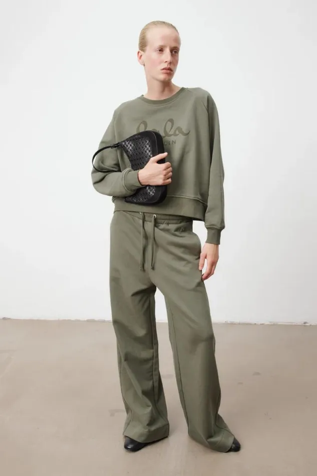 Lala Berlin Pants and Skirts Sweatpants Pylo Cotton Olive 8211 Women