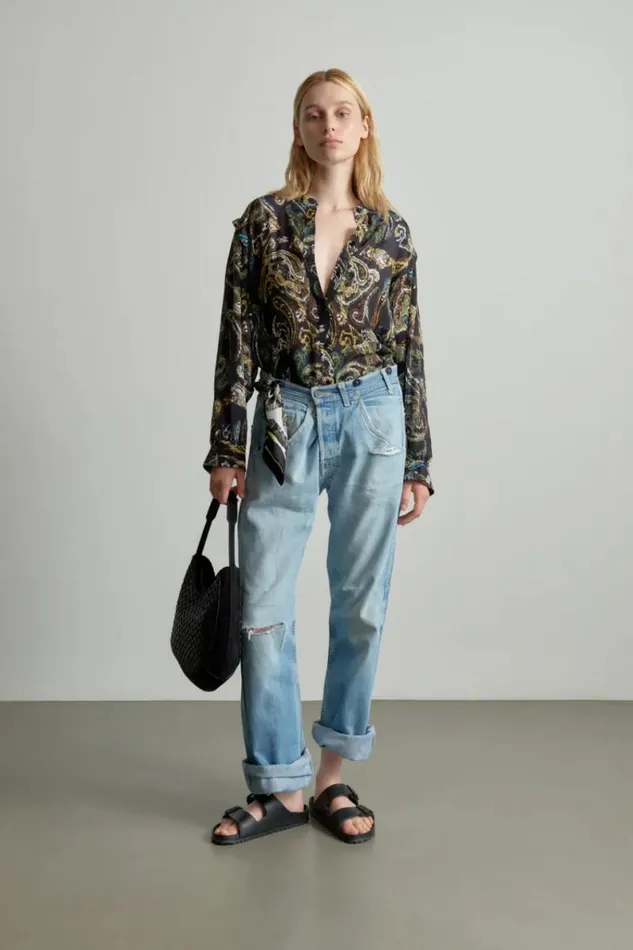 Lala Berlin Shirts and Blouses Blouse Baker Viscose Mix Paisley Park 8211 Women