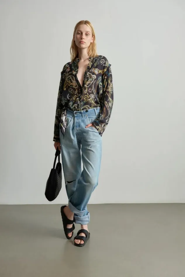 Lala Berlin Shirts and Blouses Blouse Baker Viscose Mix Paisley Park 8211 Women