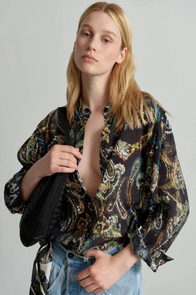 Lala Berlin Shirts and Blouses Blouse Baker Viscose Mix Paisley Park 8211 Women