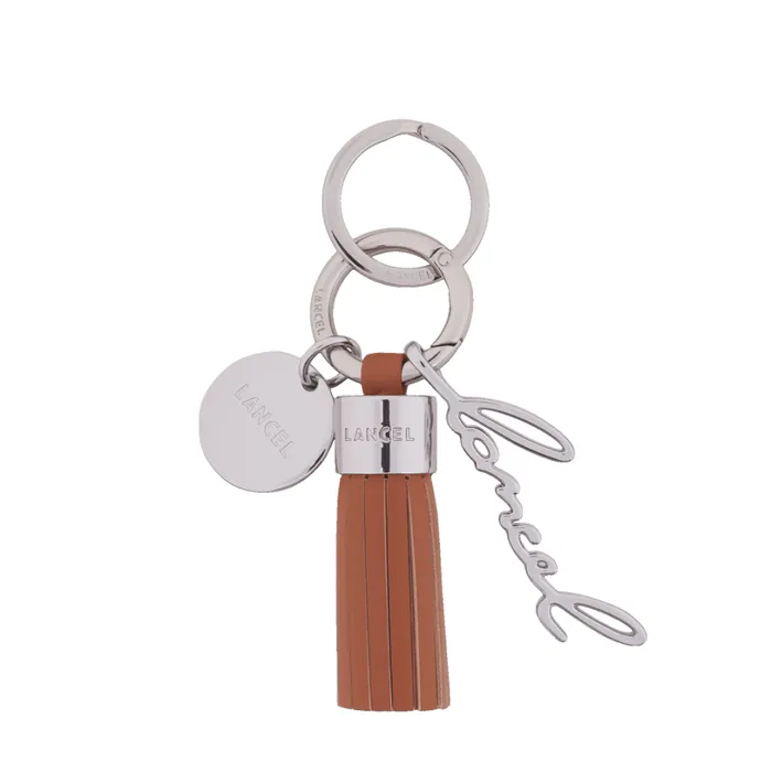 Lancel Pompom Key Ring Camel Women Lancel Key Ring