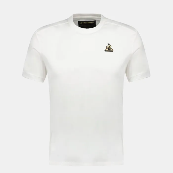 Le Coq Sportif Coq D039or TShirt En Interlock 240g Coton Marshmallow Men Tshirts And Tops Le Coq Sportif Coq D039or TShirt En Interlock 240g Coton Marshmallow Men Tshirts And Tops