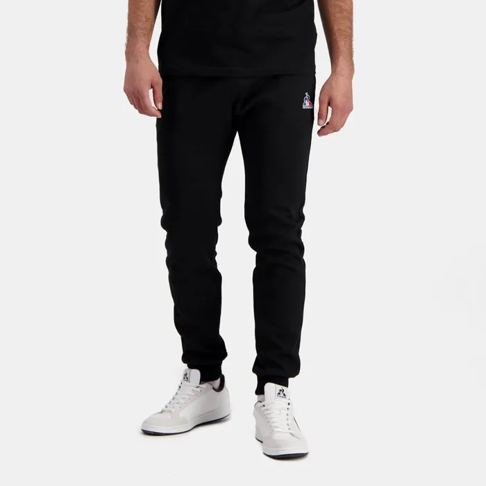 Le Coq Sportif Essentiels Pantalon Slim Noir Homme Black Men Trousers And Joggers