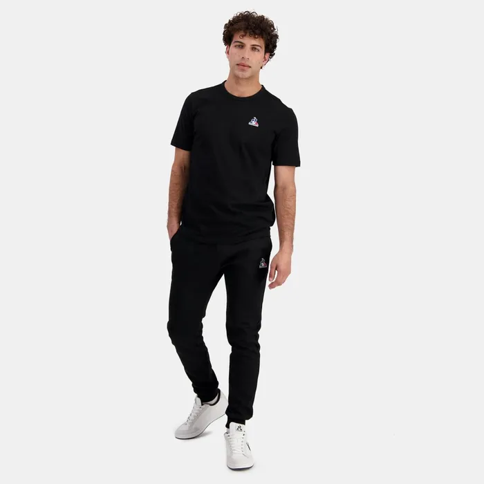 Le Coq Sportif Essentiels Pantalon Slim Noir Homme Black Men Trousers And Joggers