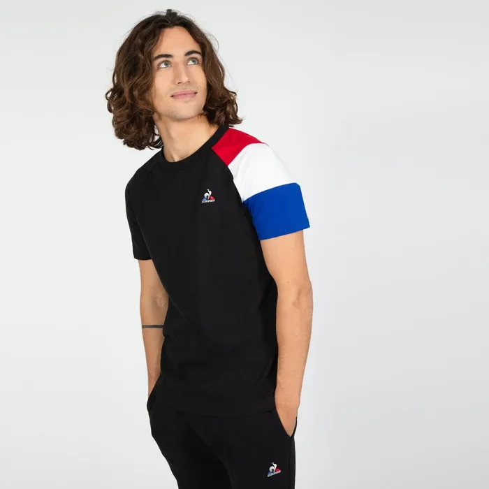 Le Coq Sportif Essentiels TShirt Blacknowbelectrorelect Men Tshirts And Tops