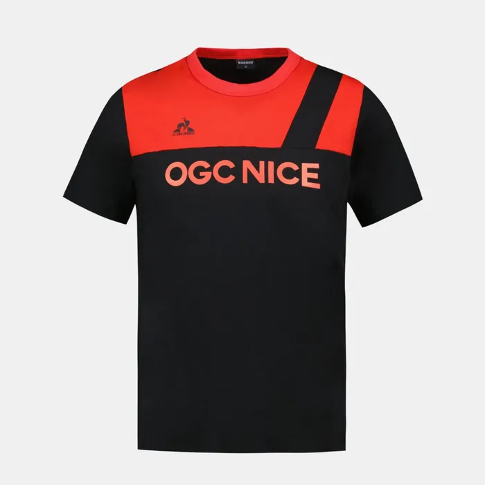 Le Coq Sportif OGC Nice TShirt Blackred N Men Tshirts And Tops