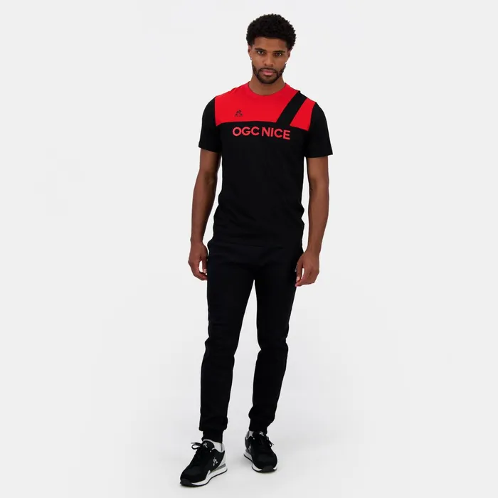 Le Coq Sportif OGC Nice TShirt Blackred N Men Tshirts And Tops