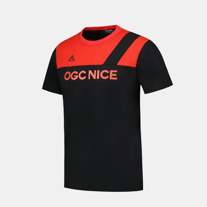 Le Coq Sportif OGC Nice TShirt Blackred N Men Tshirts And Tops