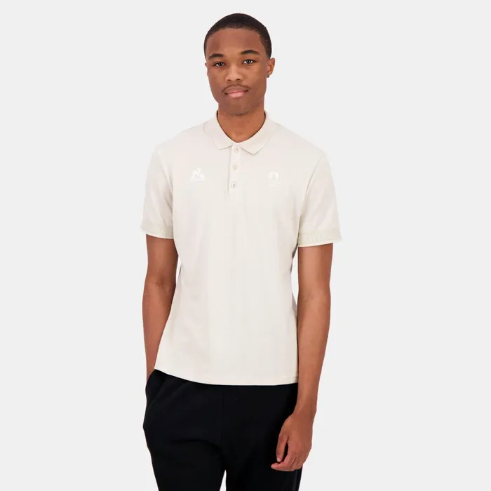 Le Coq Sportif Paris 2024 Polo Shirt Peyote Men Polos Shirts