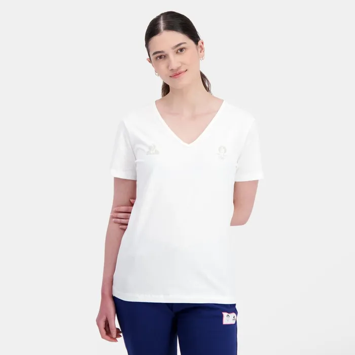 Le Coq Sportif Paris 2024 TShirt Marshmallow Women Tshirts Polos Shirts And Tops