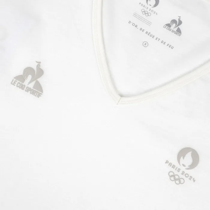 Le Coq Sportif Paris 2024 TShirt Marshmallow Women Tshirts Polos Shirts And Tops