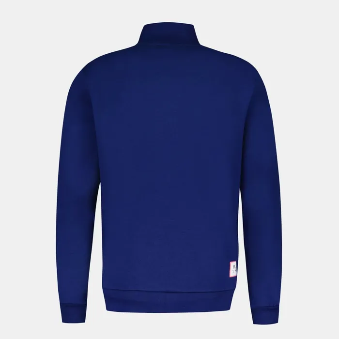 Le Coq Sportif Paris 2024 ZipUp Sweatshirtshirt Blue Depths Men Sweatshirts