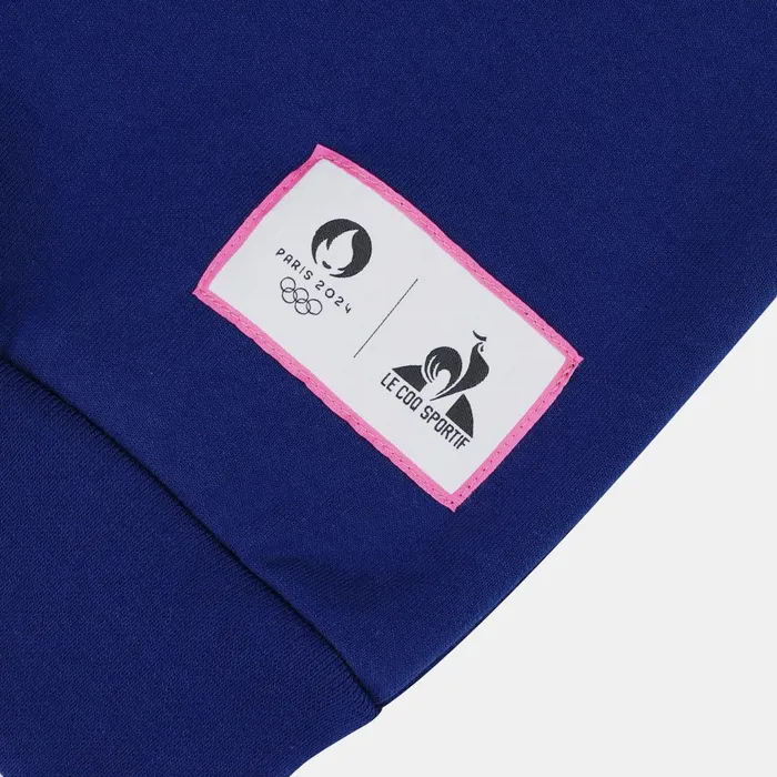 Le Coq Sportif Paris 2024 ZipUp Sweatshirtshirt Blue Depths Men Sweatshirts
