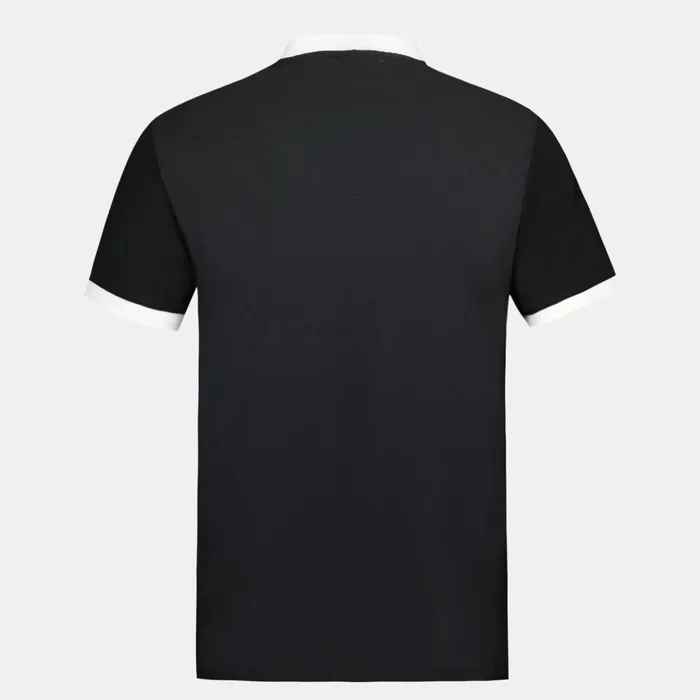 Le Coq Sportif Tennis Polo Shirt Black Men Polos Shirts