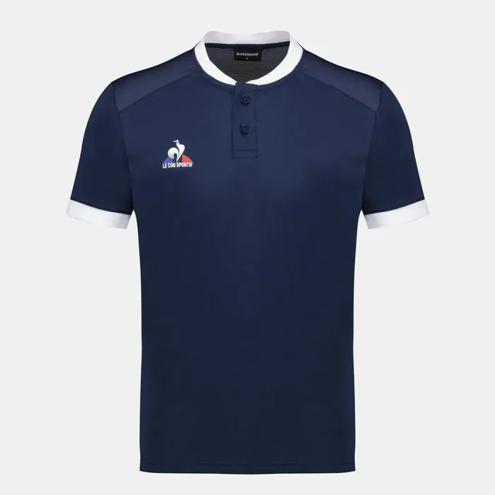 Le Coq Sportif Tennis Polo Shirt Dress Bluesnew Optical White Men Polos Shirts