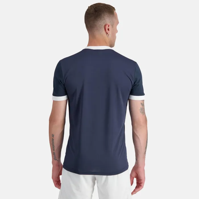 Le Coq Sportif Tennis Polo Shirt Dress Bluesnew Optical White Men Polos Shirts