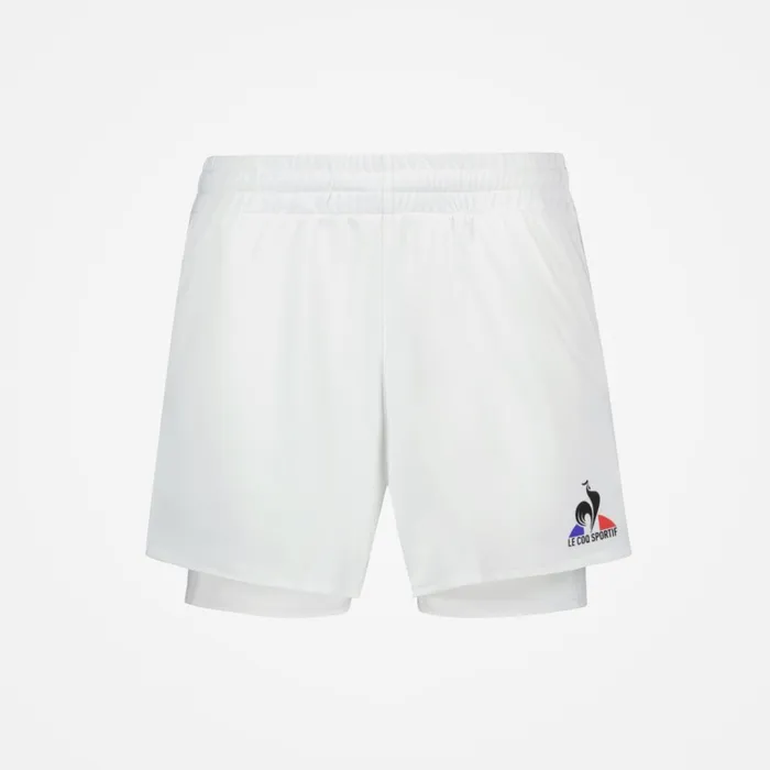 Le Coq Sportif Tennis Shorts New Optical White Women Trousers Joggers And Shorts