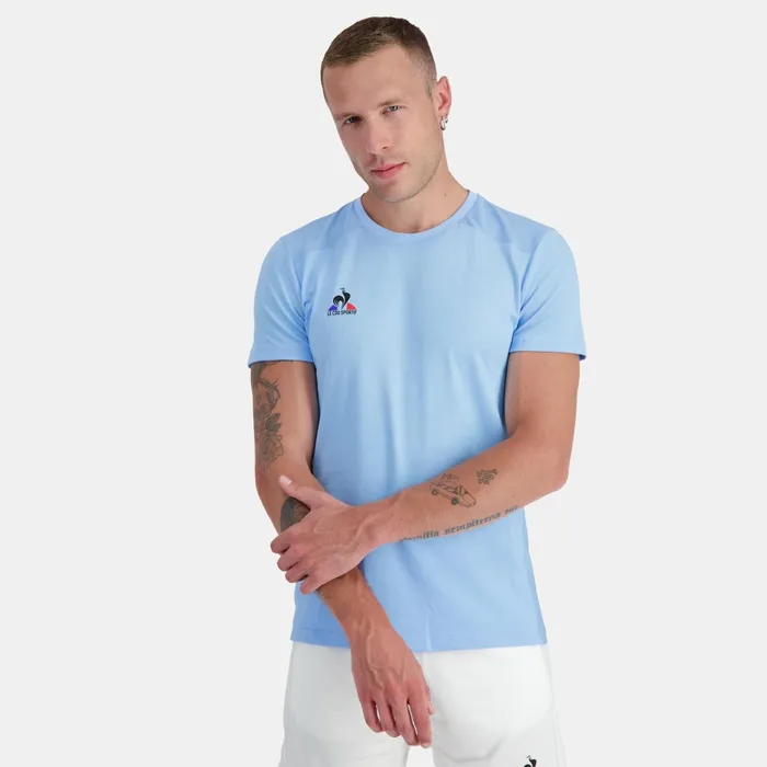 Le Coq Sportif Tennis TShirt Fly Blue Men Tshirts And Tops