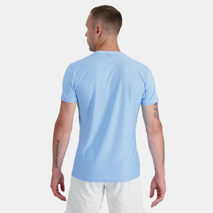 Le Coq Sportif Tennis TShirt Fly Blue Men Tshirts And Tops