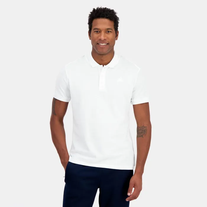 Le Coq Sportif Ton Sur Ton Polo Shirt En Jersey Piqu Coton New Optical White Men Polos Shirts Le Coq Sportif Ton Sur Ton Polo Shirt En Jersey Piqu Coton New Optical White Men Polos Shirts