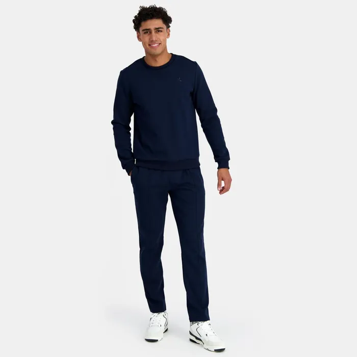 Le Coq Sportif Ton Sur Ton Trousers Coupe Droite Dark Velvet Men Trousers And Joggers