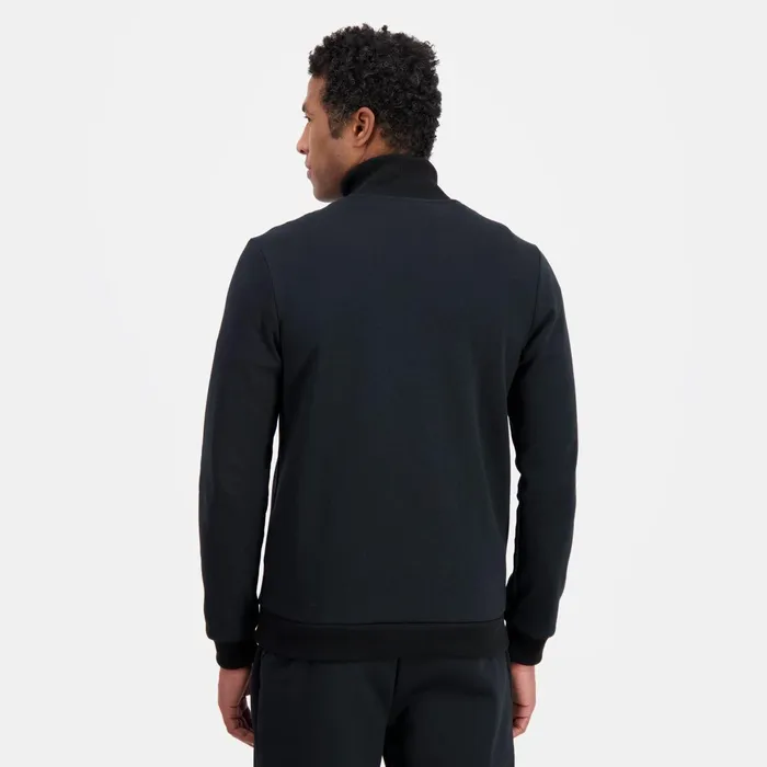 Le Coq Sportif Ton Sur Ton ZipUp Sweatshirtshirt Black Men Sweatshirts