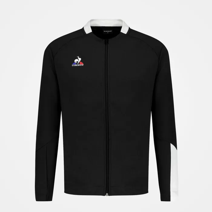 Le Coq Sportif Training ZipUp Sweatshirtshirt Black Men Sweatshirts