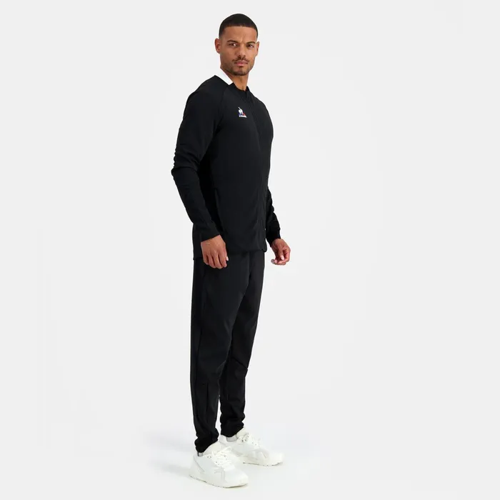 Le Coq Sportif Training ZipUp Sweatshirtshirt Black Men Sweatshirts