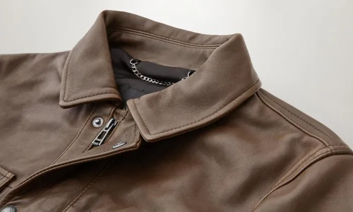 Leather Jackets Men Belstaff Quarry Overshirt Clay Brown