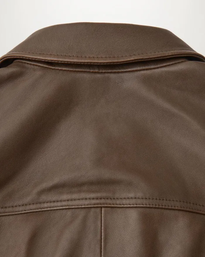 Leather Jackets Men Belstaff Quarry Overshirt Clay Brown